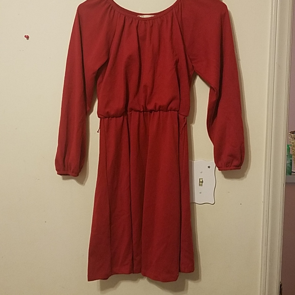 Crimson red dress